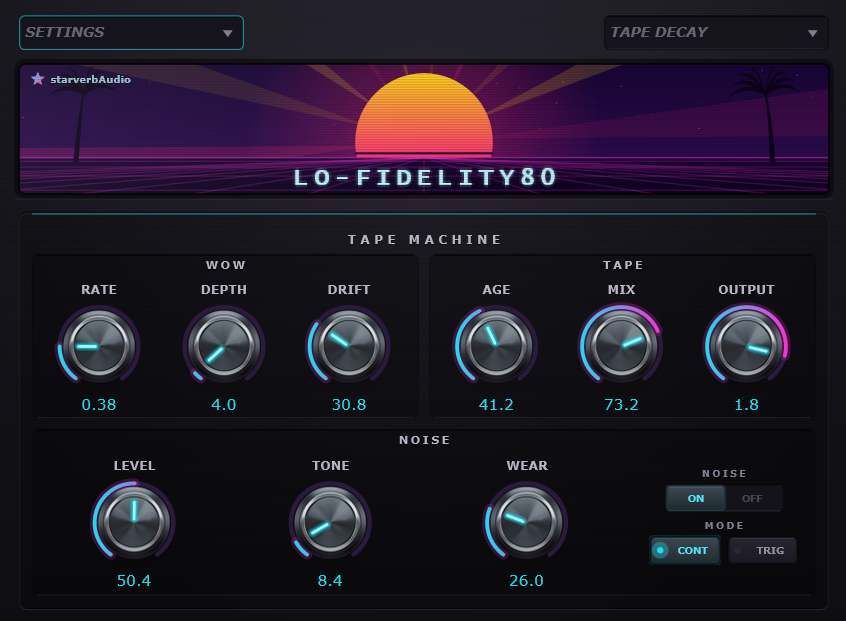 Lo-Fidelity80 plugin artwork
